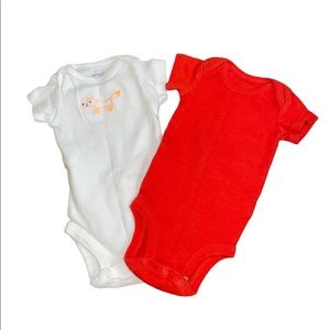 2 Newborn Carters Onesies